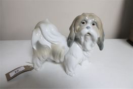 A Lladro figure - Pekanese dog