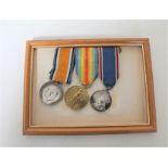 A group of war medals - two WWI awarded to 7884 A. Cpl. G. Million. R.E.