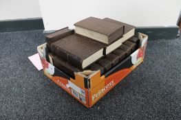 A box of Dickens volumes - The Pickwick papers