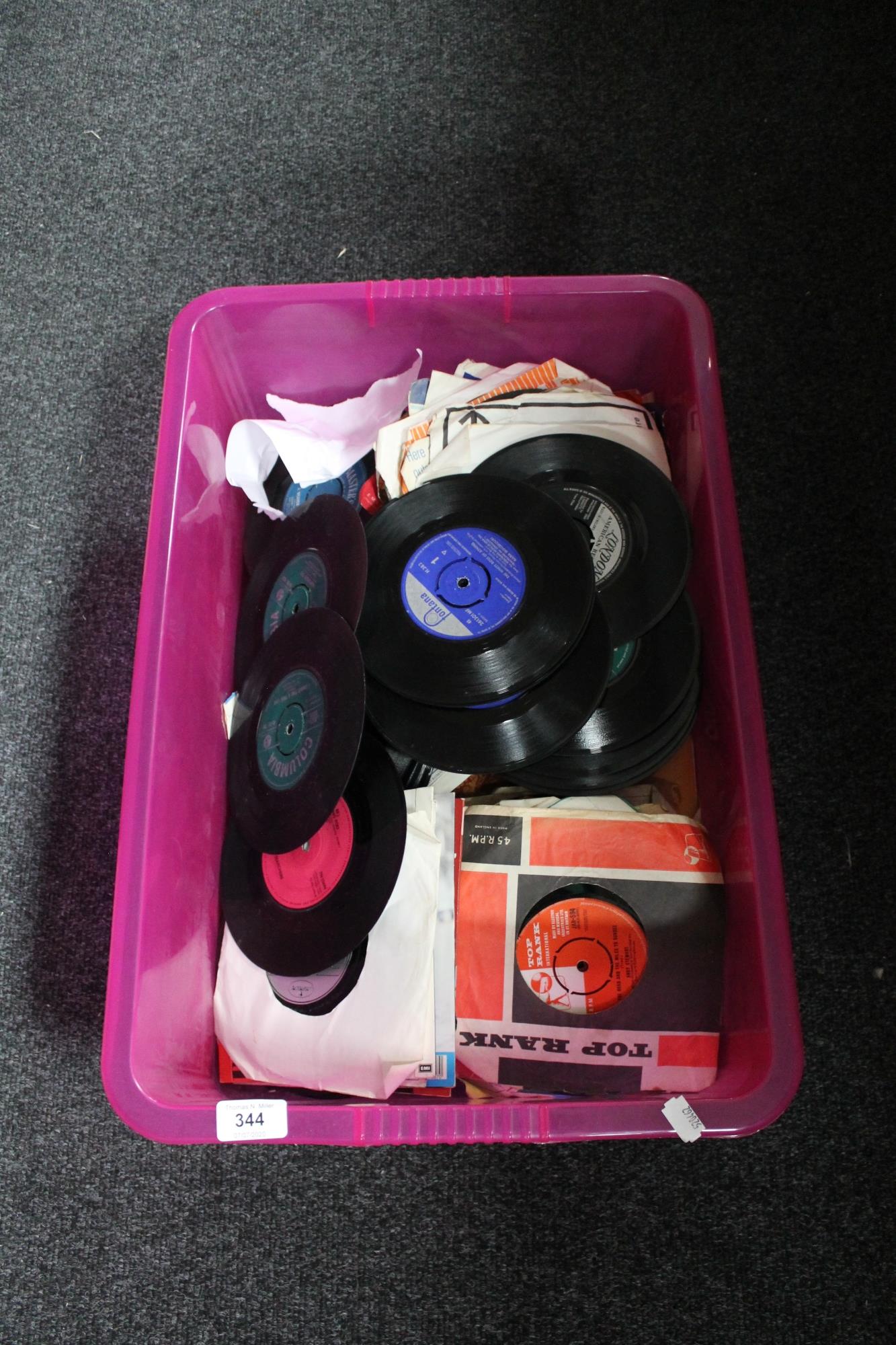 A box of singles - rock and pop