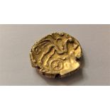An ancient Celtic gold stater, Atrebates and Regni tribes, 5.8g, c.