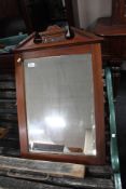 An Edwardian bevelled mirror