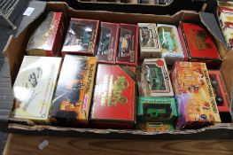 A box of die cast vehicles - Lledo etc