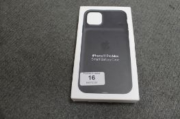 Apple : iPhone 11 Pro Max Smart Battery Case, model A2180, black, brand new & boxed. (R.R.P. £129.