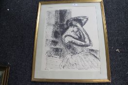 A limited edition charcoal study - abstract figure