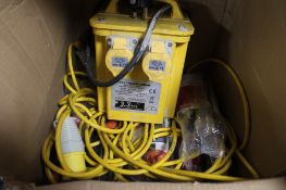 A box of 110 volt transformer,