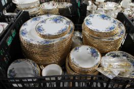 A very large quantity of Royal Albert Moonlight Rose tea and dinner ware