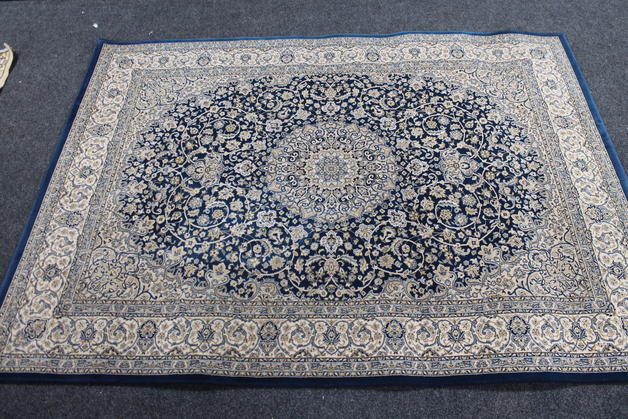 A contemporary machined rug of Persian Nain design CONDITION REPORT: 232cm by 170cm.