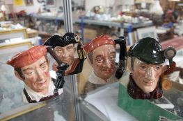 Four Royal Doulton character jugs including The Blacksmith (4)