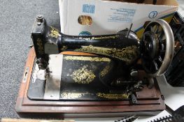 A Singer sewing machine