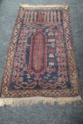 A Persian prayer rug