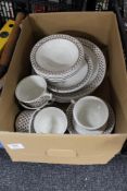 A box of Adams ironstone china