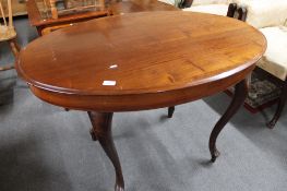 A 19th century oval mahogany occasional table.