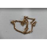 A 9ct gold curb link necklace, length 50cm. CONDITION REPORT: 15g.
