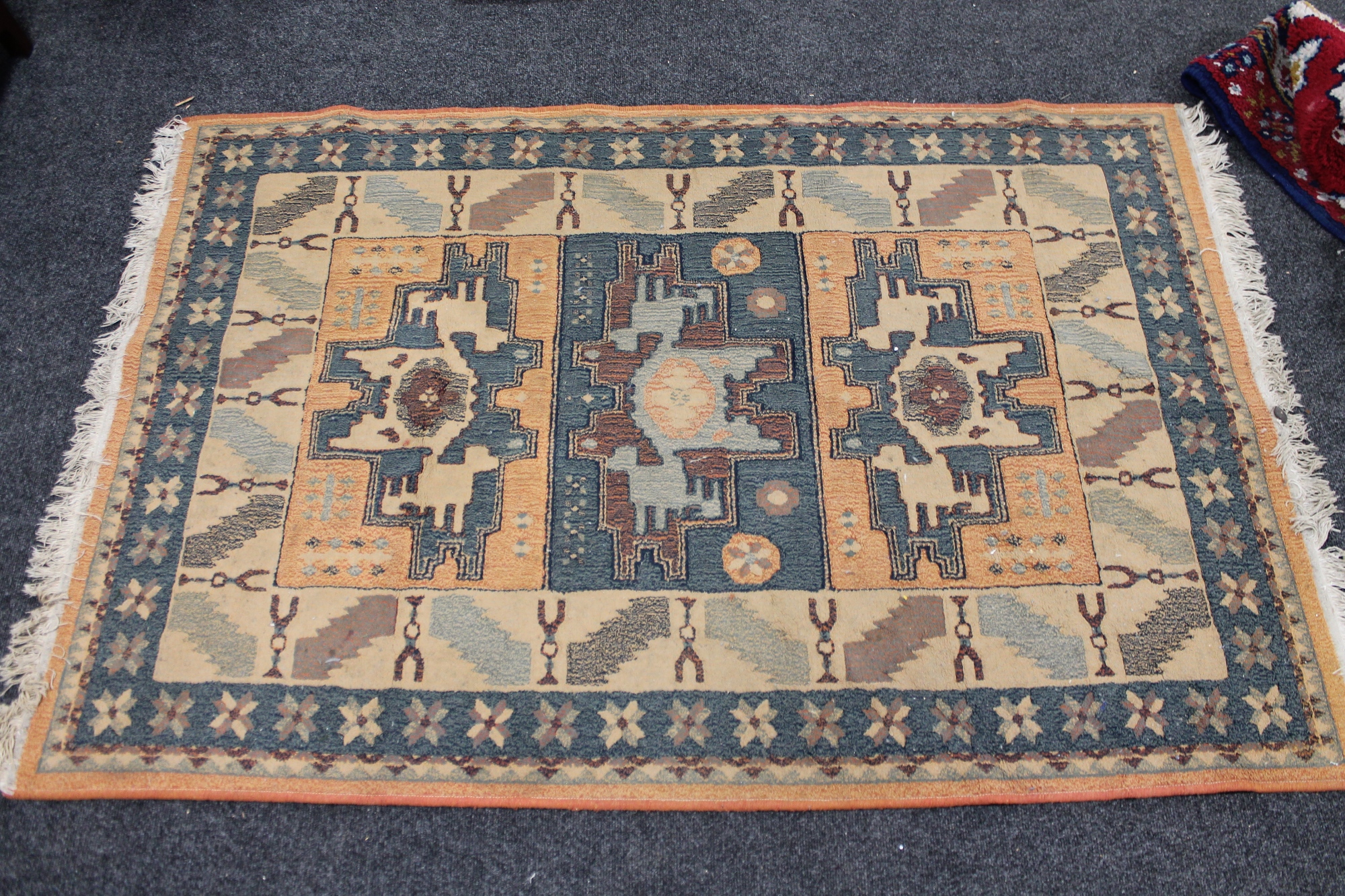 A contemporary rug