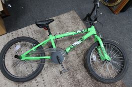 A green bmx bike