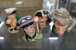 Four Royal Doulton character jugs including The Jockey (4)