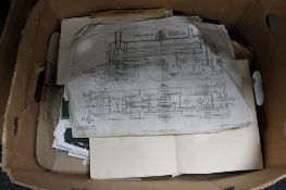A quantity of locomotive blueprint,