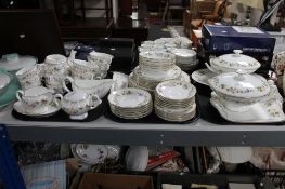 A large collection of Wedgwood Mirabelle tea and dinner ware including tureens, plates,