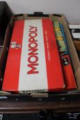A box of vintage Woddingtons Go board game, Cluedo,