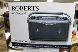 A Roberts Eco Logic 4 DAB radio in box