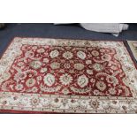 A contemporary deep pile Persian design carpet