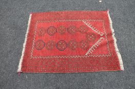 An Afghan prayer rug