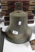 An antique bronze bell