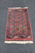 A small Bokhara design rug