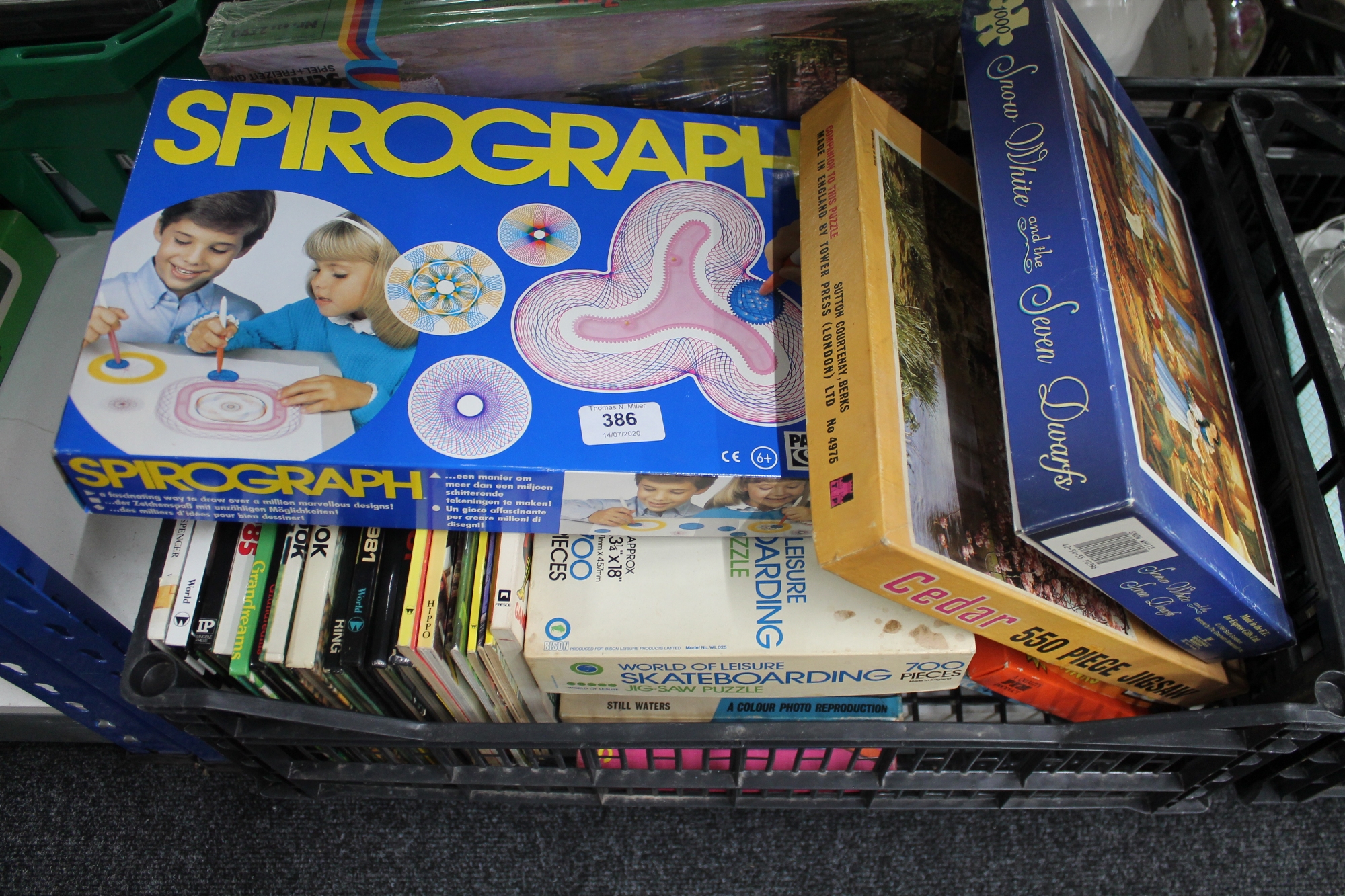 A large quantity of board games,