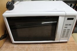 A white microwave oven