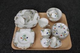 A tray of Wetley tea china