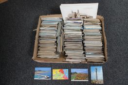 A large quantity of postcards