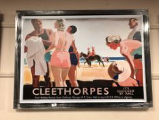 An advertising railway picture - Cleethorpes