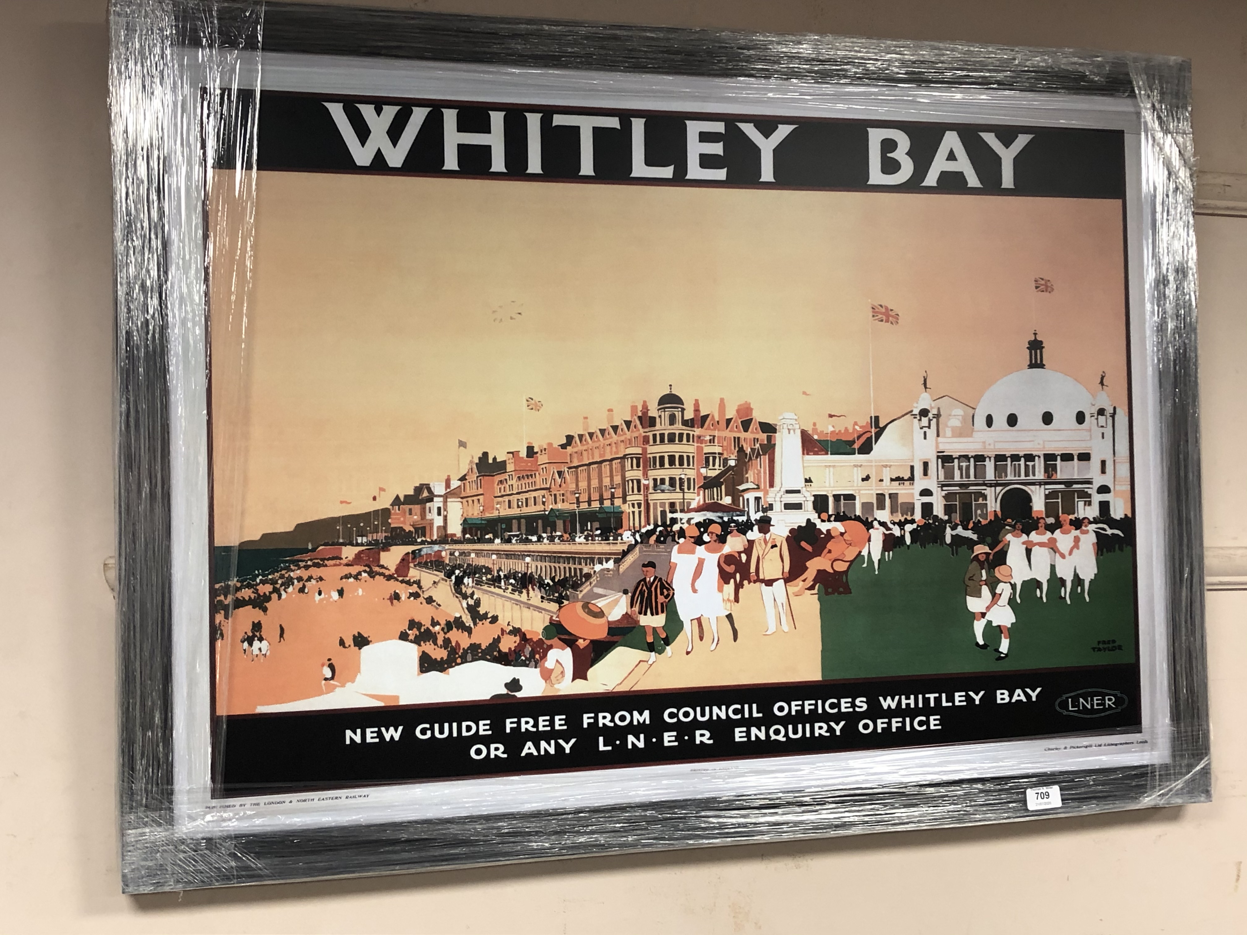 An advertising railway picture - Whitley Bay