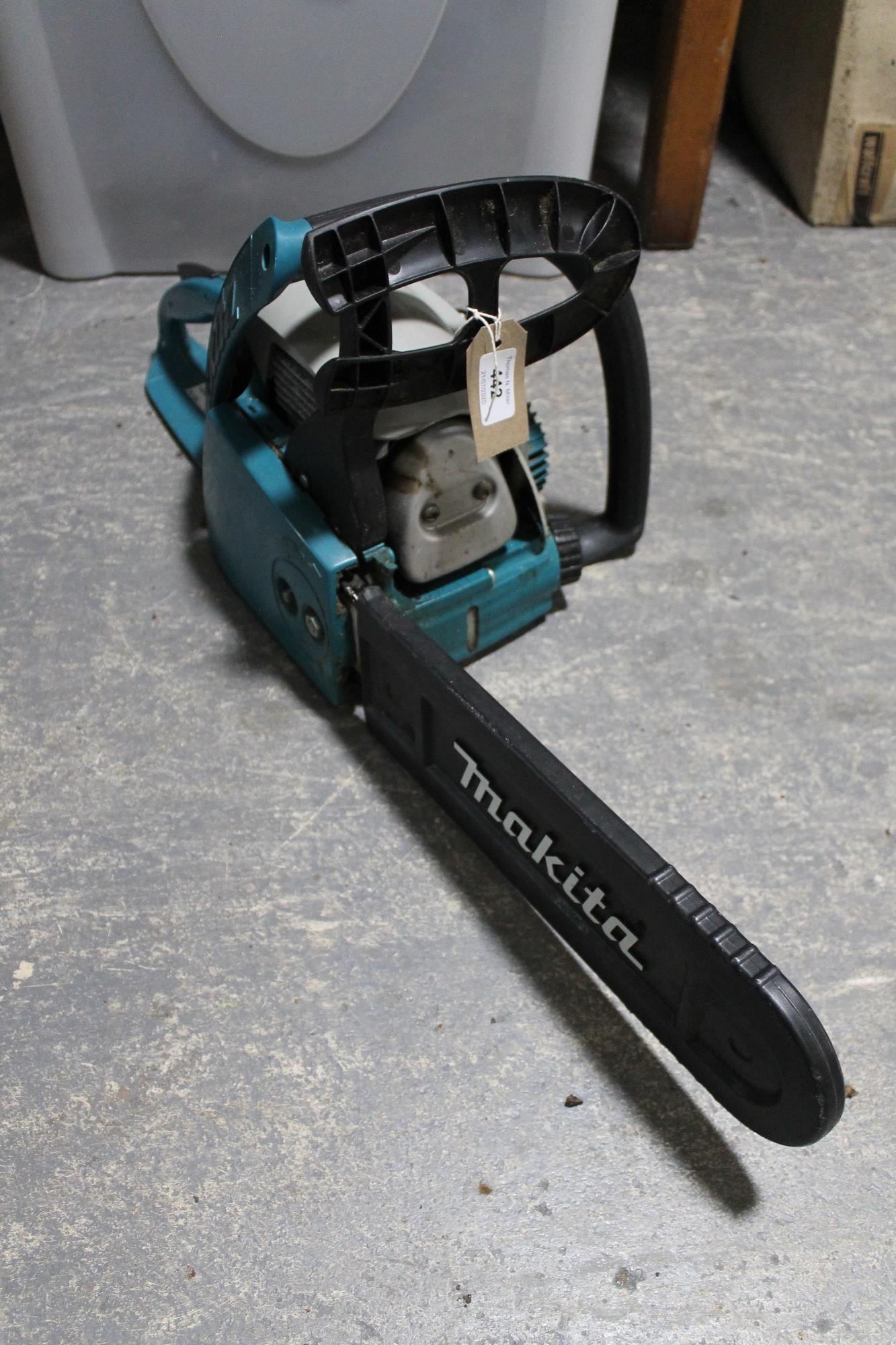 A Makita petrol chainsaw