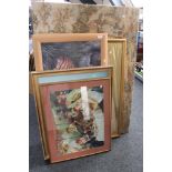 A quantity of pictures and prints, large tapestry,