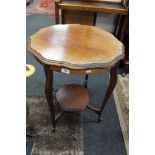 An Edwardian two tier occasional table