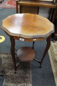 An Edwardian two tier occasional table