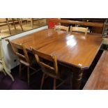 A nineteenth century mahogany extending dining table