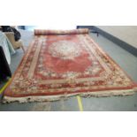 A very large Chinese carpet, approximately 7m x 2.