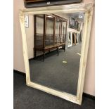 A cream traditional style mirror 106 cm x 136 cm