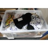 A large crate of new clothing