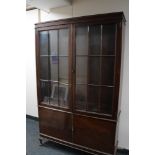 A nineteenth century mahogany glazed bookcase