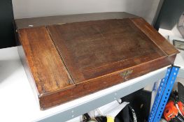 A nineteenth century oak clerk's desk