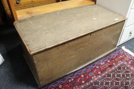 A nineteenth century pine blanket box
