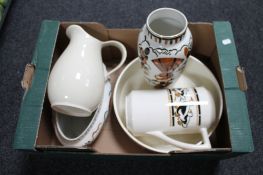 A box of Ceylan china,