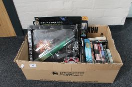 A box of Star wars items, limited edition collector's box,