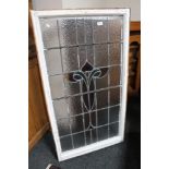 An Edwardian stained glass window pane