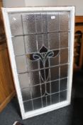 An Edwardian stained glass window pane